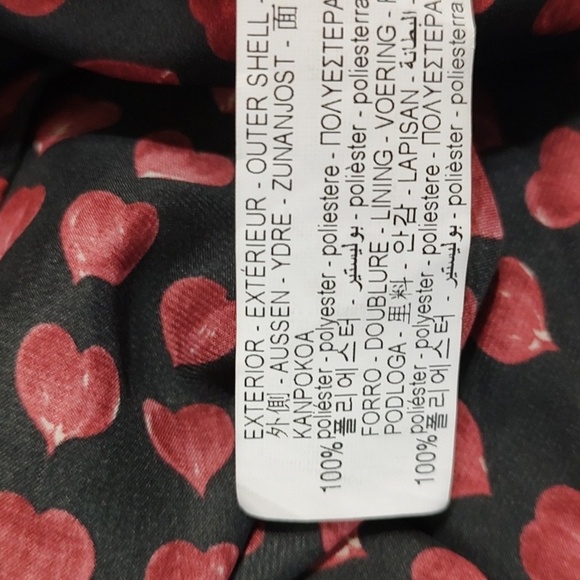 Zara Heart Print Smock Long Sleeve Dress Romper Size S - Picture 10 of 10